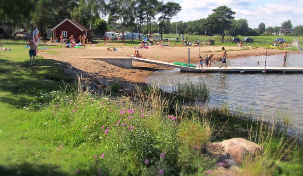 Dalskärs camping Baden im Meer